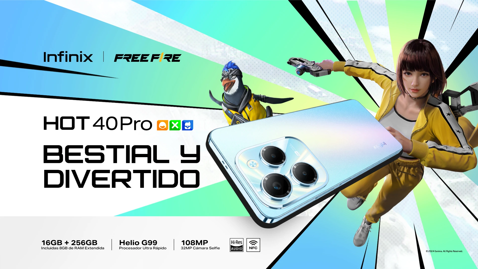 Infinix Hot Pro 40 Free Fire